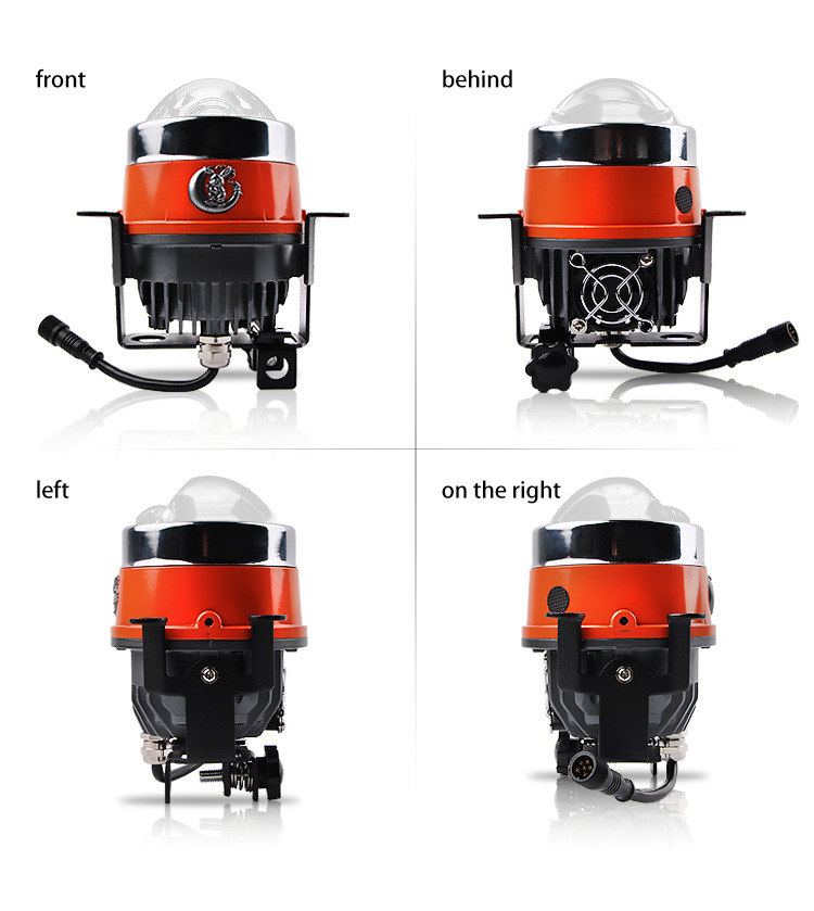 霧燈雙光透鏡遠(yuǎn)近光一體改裝LED直射激光霧燈雙光透鏡超亮前霧燈