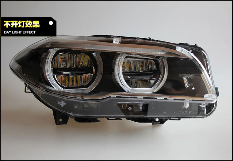 寶馬5系車燈升級案例3