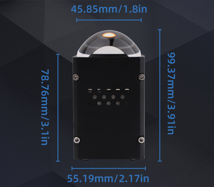 汽車LED大燈，1.8寸大燈，矩陣雙光透鏡大燈5