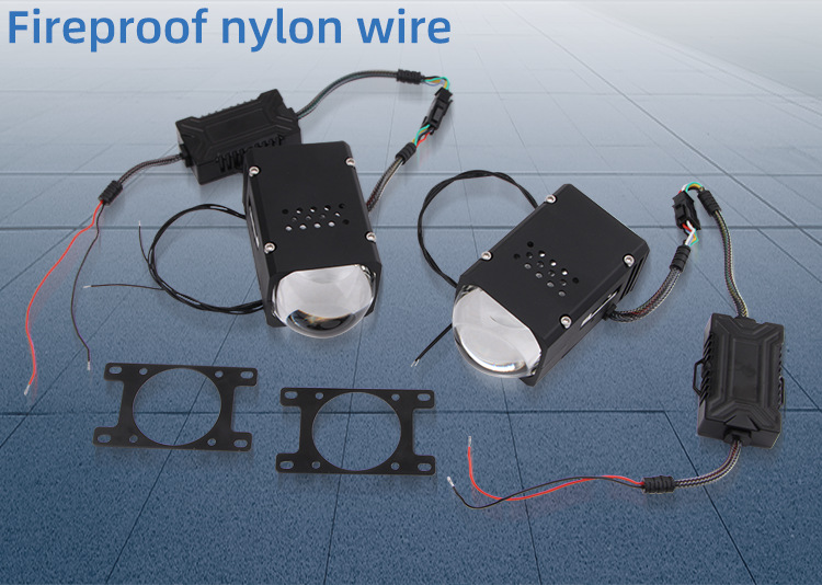 汽車LED大燈，1.8寸大燈，矩陣雙光透鏡大燈4