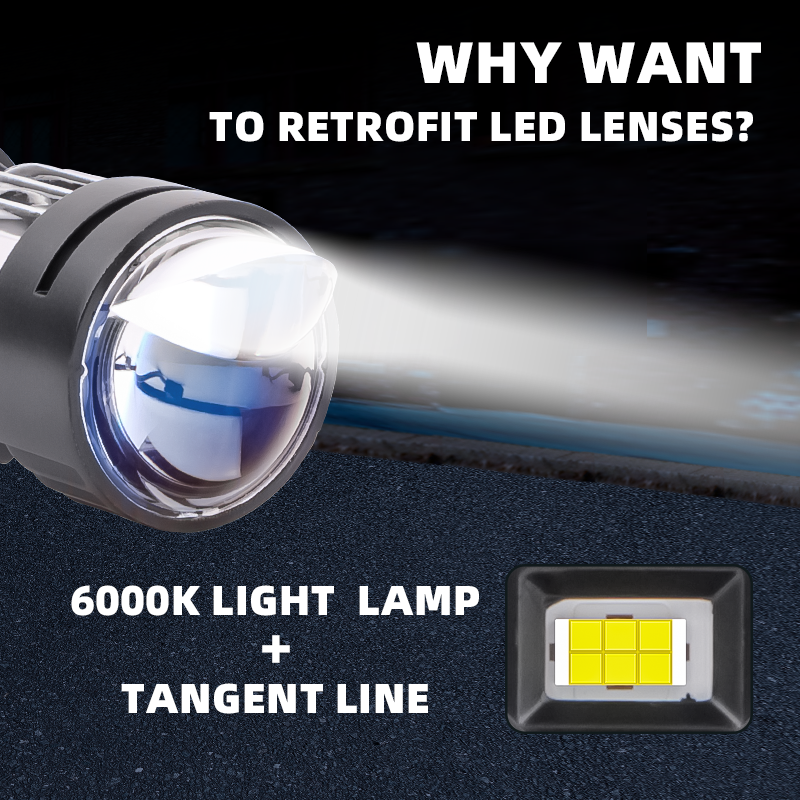  Y3Pro汽車H4透鏡LED激光大燈